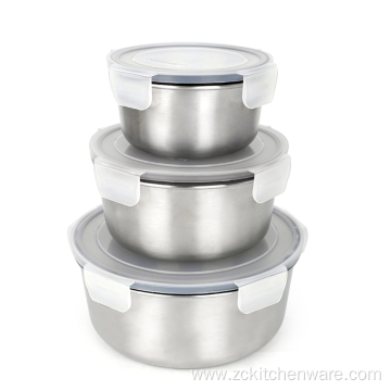 Stackable Stainless Steel Sandwich Food Storages Set